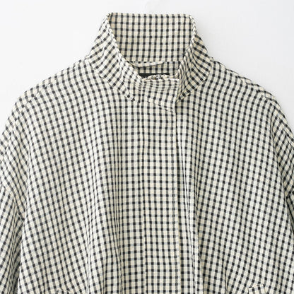 Women's Oversize Cropped Jacket with Stand-up Collar, Boxy Silhouette and Patch Pockets EVA-US