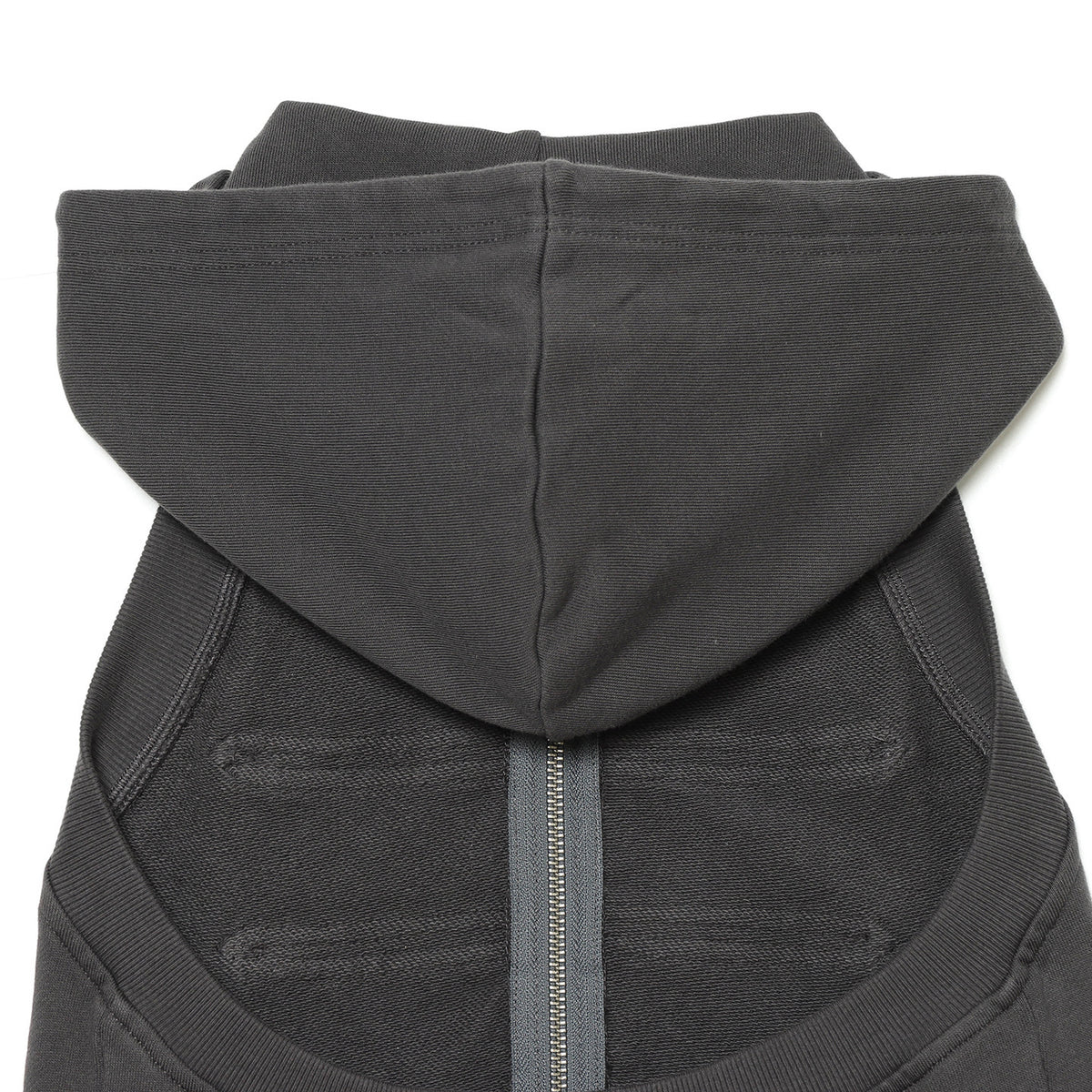 Women’s Sleeveless Hooded Vest with Decorative Button Plackets and Two-Way Zipper EVA-US