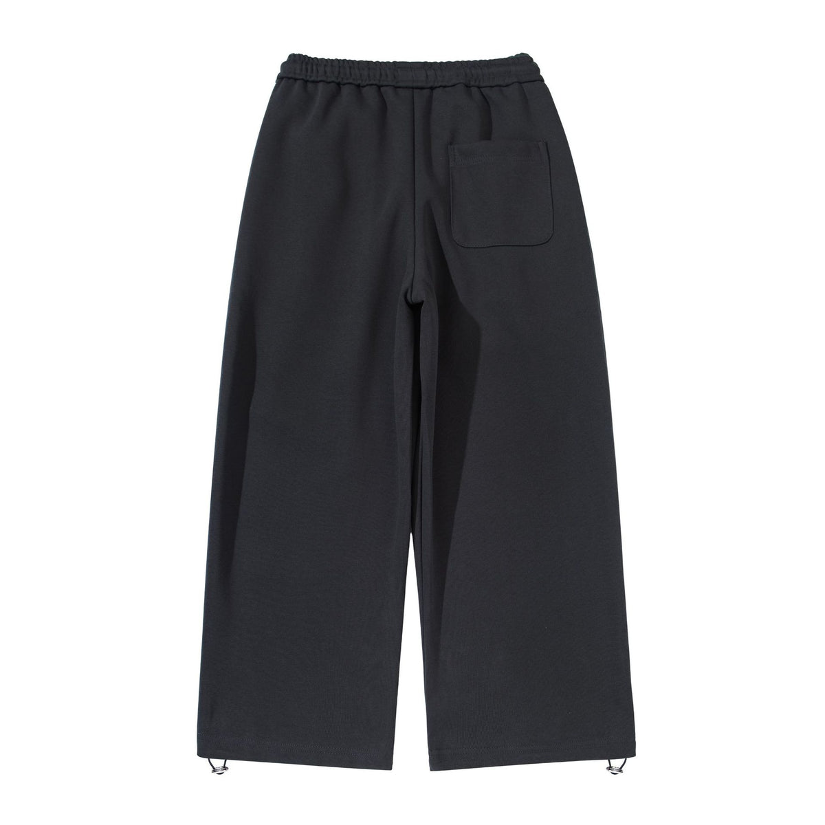 Unisex Wide Cropped Jogging Pants with Drawstring Waist, Side Pockets and Adjustable Hem