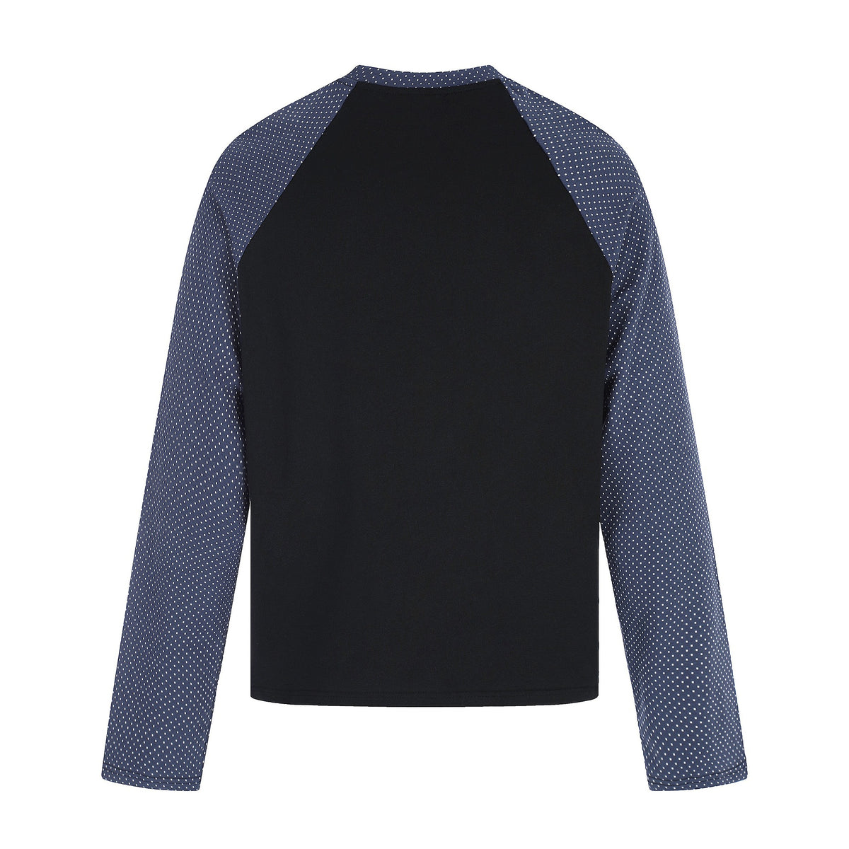 Women's long sleeve shirt with raglan sleeves, decorative bow print and soft cotton blend EVA-US