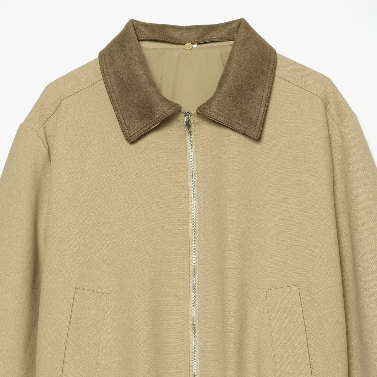 Ladies Boxy Field Blouson with Velour Collar and Elastic Hem EVA-US