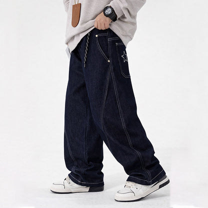 Boys casual wide-cut denim pants EVA-US