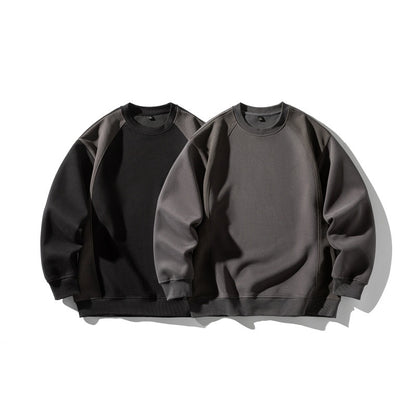Unisex Oversize Sweatshirt with raglan sleeves and textured side panels EVA-US