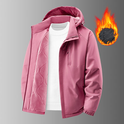 Women's insulated thermal winter jacket with hood and soft fleece lining EVA-US