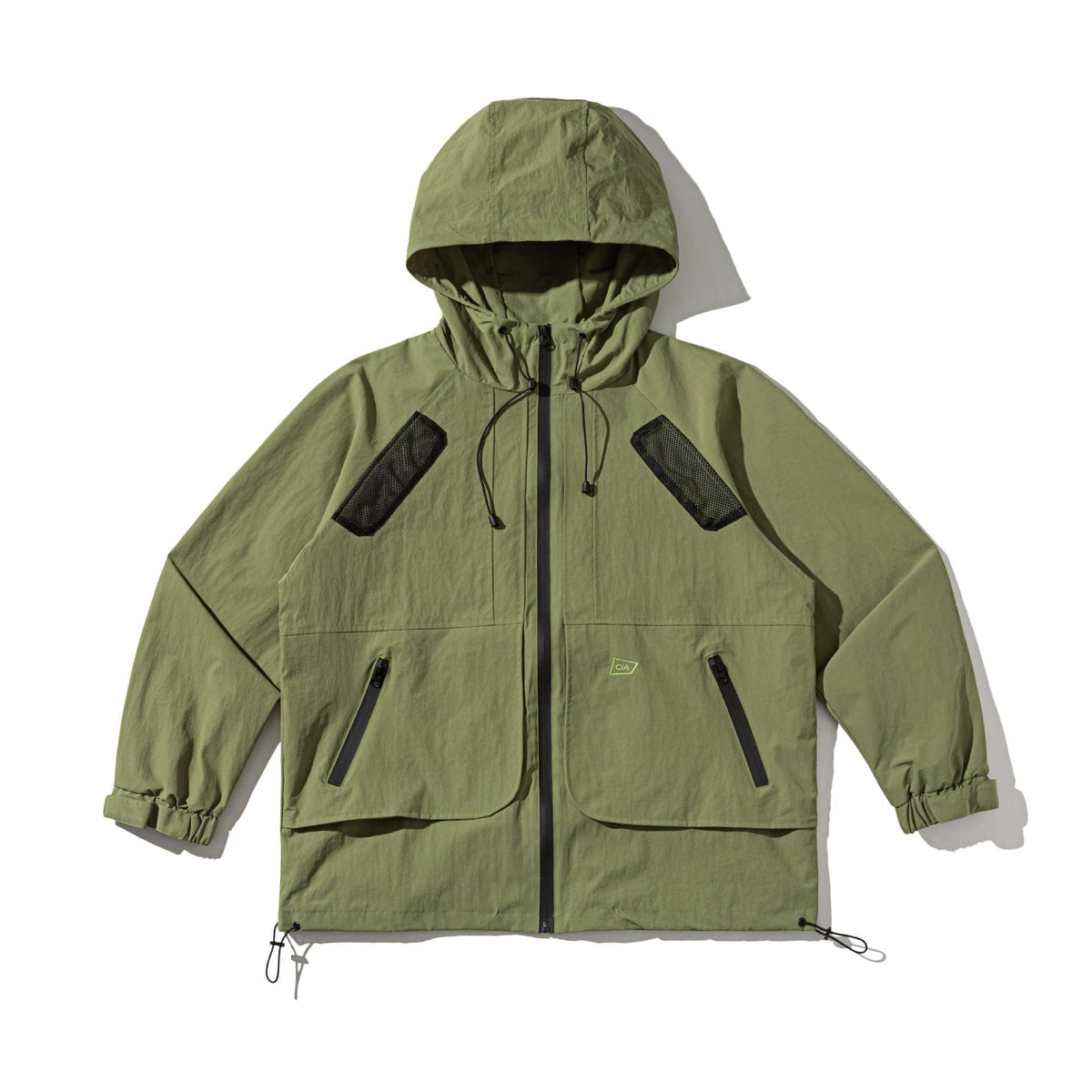 Unisex Technical Parka with Hood, Mesh Ventilation and Adjustable Hem EVA-US