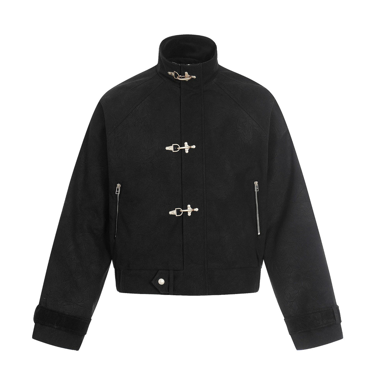 Unisex Short Cut Boxy Blouson with Toggle Closures and Adjustable Cuffs EVA-US