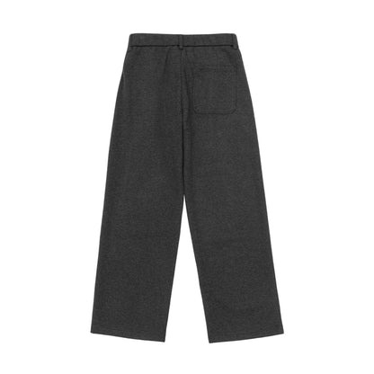 Women's High-Waisted Loose Jersey Pants with Pleats and Side Pockets EVA-US