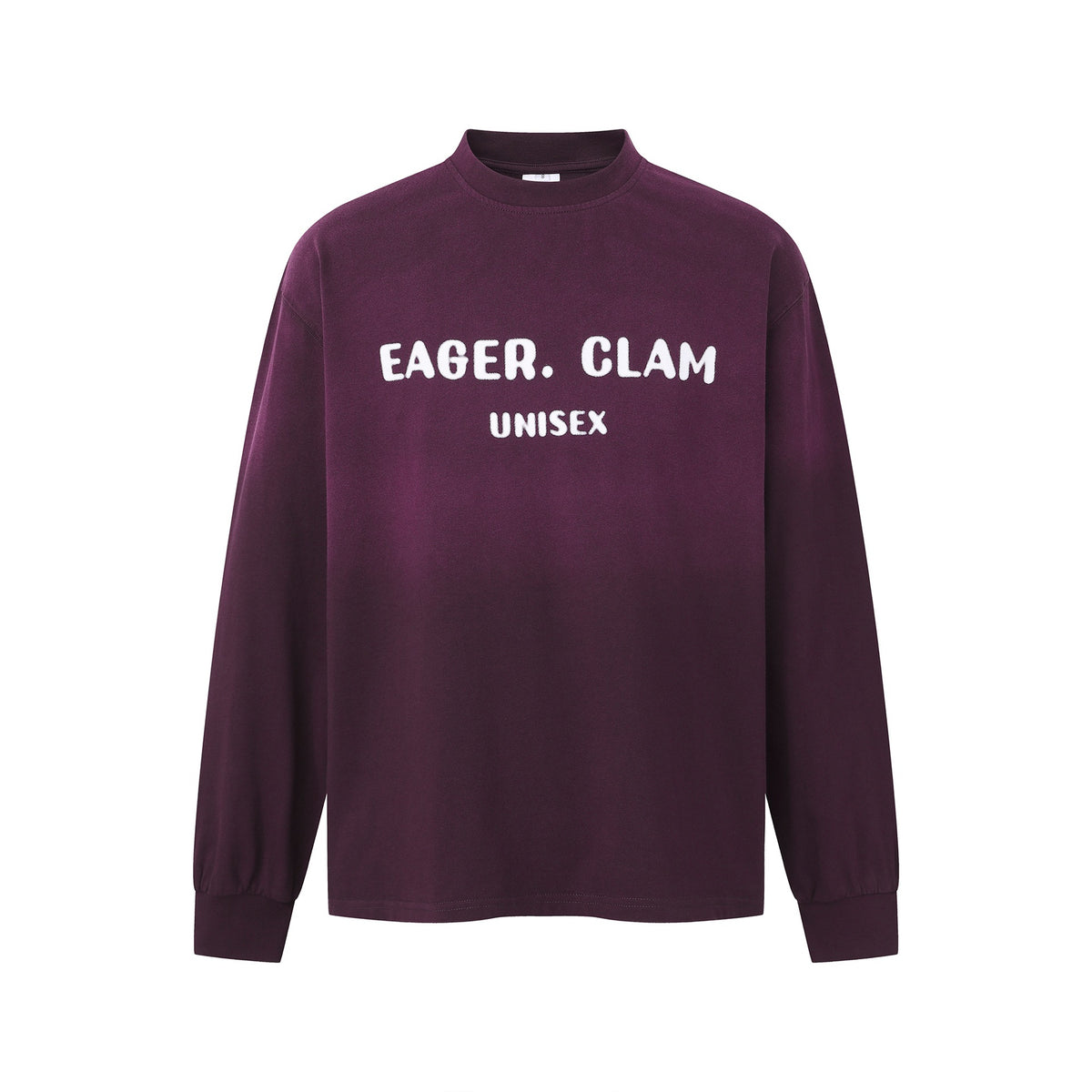 Unisex Oversize Sweatshirt with Mock Neck and Statement Print EVA-US
