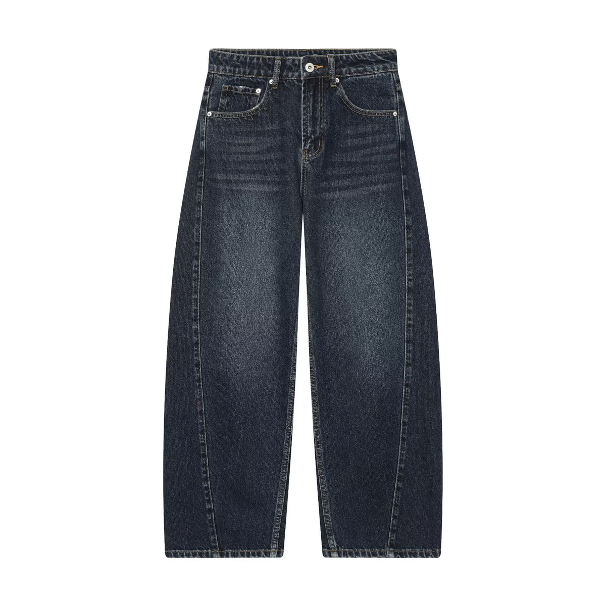 Women’s cropped wide-cut jeans with high waist and front seam details EVA-US