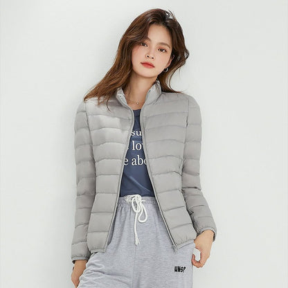 Women's Ultra-light Quilted Hooded Jacket with Ultra-flat Thermal Wadding EVA-US