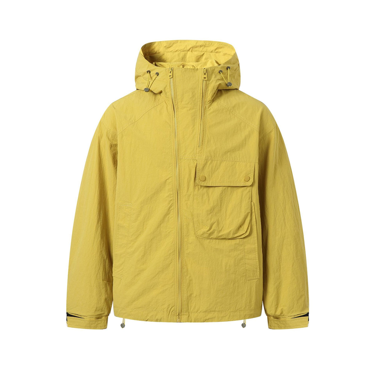 Unisex Lightweight Technical Hoodie in Boxy Cut with Utility Pockets EVA-US