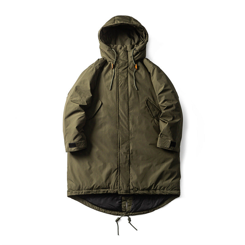 Men Waterproof Thermal Parka with Extended Back and Hood EVA-US