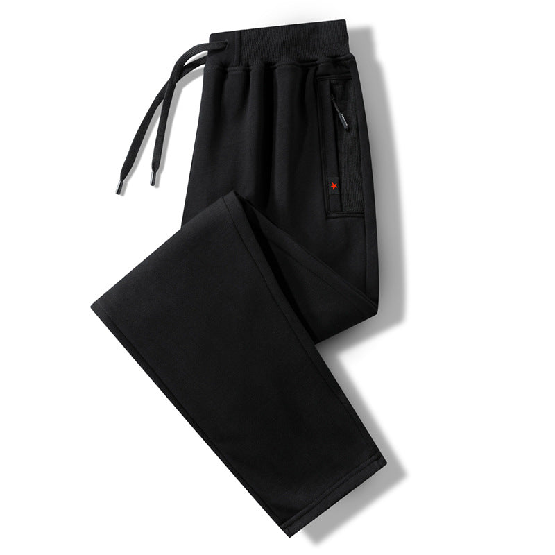 Men's comfort jogging pants made of heavy sweat fabric with concealed zipper pockets and ribbed cuffs EVA-US