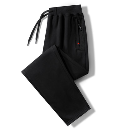Men's comfort jogging pants made of heavy sweat fabric with concealed zipper pockets and ribbed cuffs EVA-US