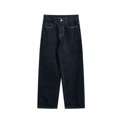 Women's high-waisted cropped jeans with wide leg and visible seams EVA-US