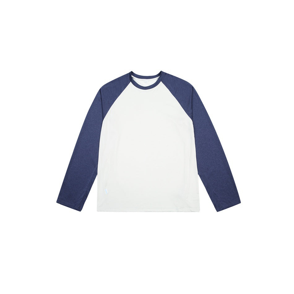 Unisex Raglan-Long Sleeve Shirt made of lightweight cotton blend with waffle texture EVA-US