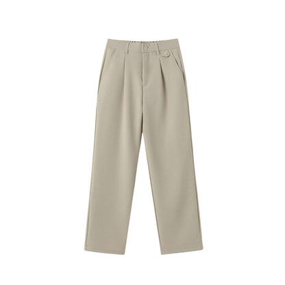 Women's wide pleated trousers with a high waist and classic waistband detail EVA-US