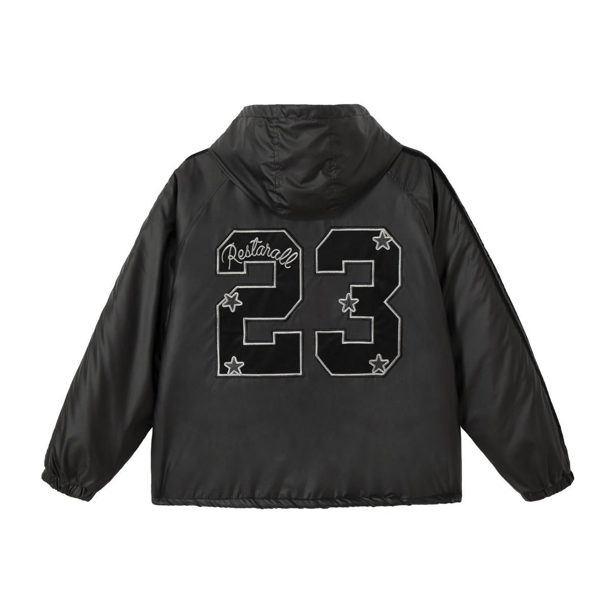 Unisex Boxy-padded Hoodie with Embroidered Coat of Arms EVA-US