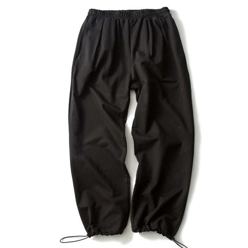 Unisex Relaxed-Fit Jogging Pants with Elastic Waistband, Drawstring and Adjustable Hem