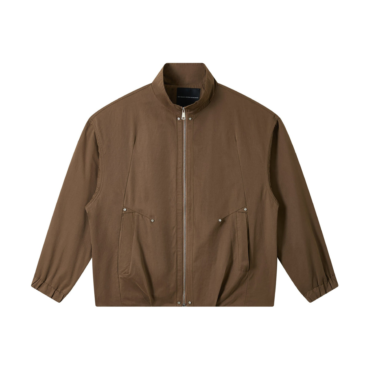 Men's short-cut utility blouson with high funnel collar and flap pockets EVA-US