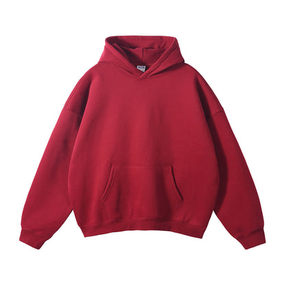 Unisex loose-fitting hoodie made of organic cotton with kangaroo pocket EVA-US