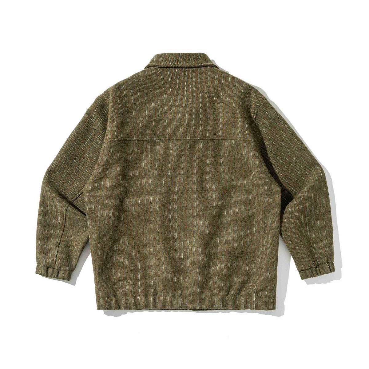 Unisex Structured Overshirt Blouson made of woven wool blend with button front EVA-US