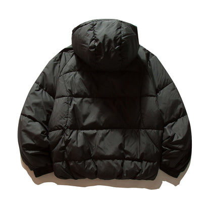 Men's Voluminous Padded Jacket with Thermo Insulation and High Hood EVA-US