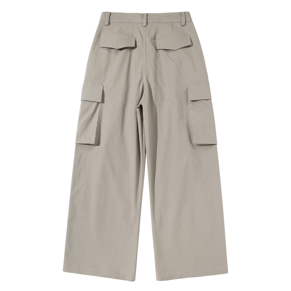 Women's Cropped Cargo Culotte with High Waist and Applied Flap Pockets EVA-US