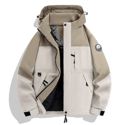Men's Waterproof and Breathable Softshell Outdoor Jacket EVA-US