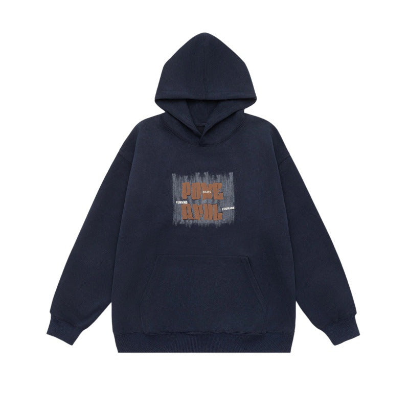 Unisex Oversized Hoodie with Kangaroo Pocket and Distinctive Front Print EVA-US