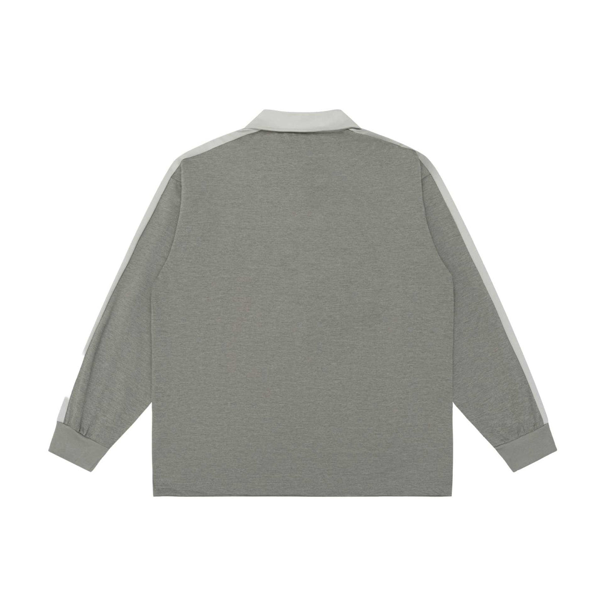 Unisex retro-inspired polo sweatshirt with raglan sleeves and half-button placket EVA-US