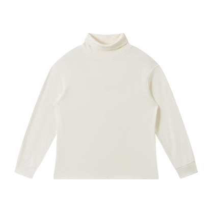 Women finely structured turtleneck sweater made of cotton blend with raglan sleeves EVA-US