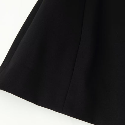 Women's Minimalistic Short Jacket with Asymmetrical Placket and Round Neckline EVA-US