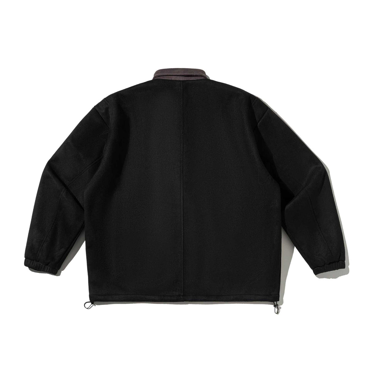 Men's Wool Mix Field Blouson with Cord Collar and Utility Pockets EVA-US