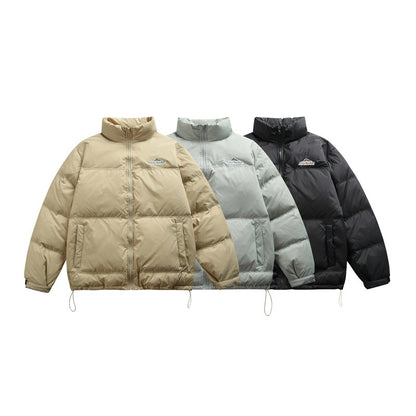 Unisex Boxy-padded thermal jacket with drawstring hem and stand-up collar EVA-US