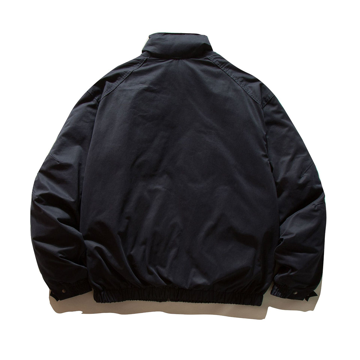 Men's padded bomber jacket with high stand-up collar and elastic hem EVA-US