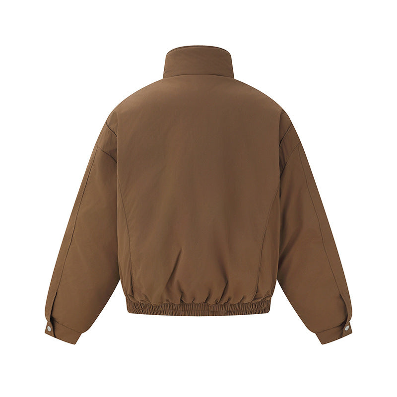 Unisex Boxy Isolation Jacket with High Stand-Up Collar and Teddy Lining EVA-US