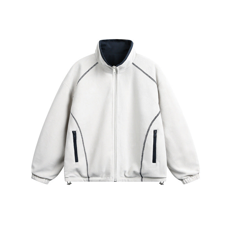 Unisex Lightweight Softshell Jacket with warming fleece inner lining, stand-up collar and drawstring EVA-US