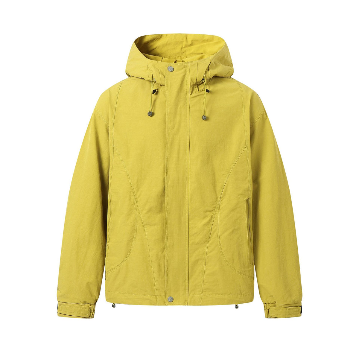 Unisex Short-cut water-resistant hooded jacket in boxy cut with drawstring and adjustable cuffs EVA-US