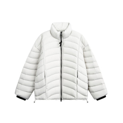 Women's short cut ultralight quilted jacket with stand-up collar EVA-US