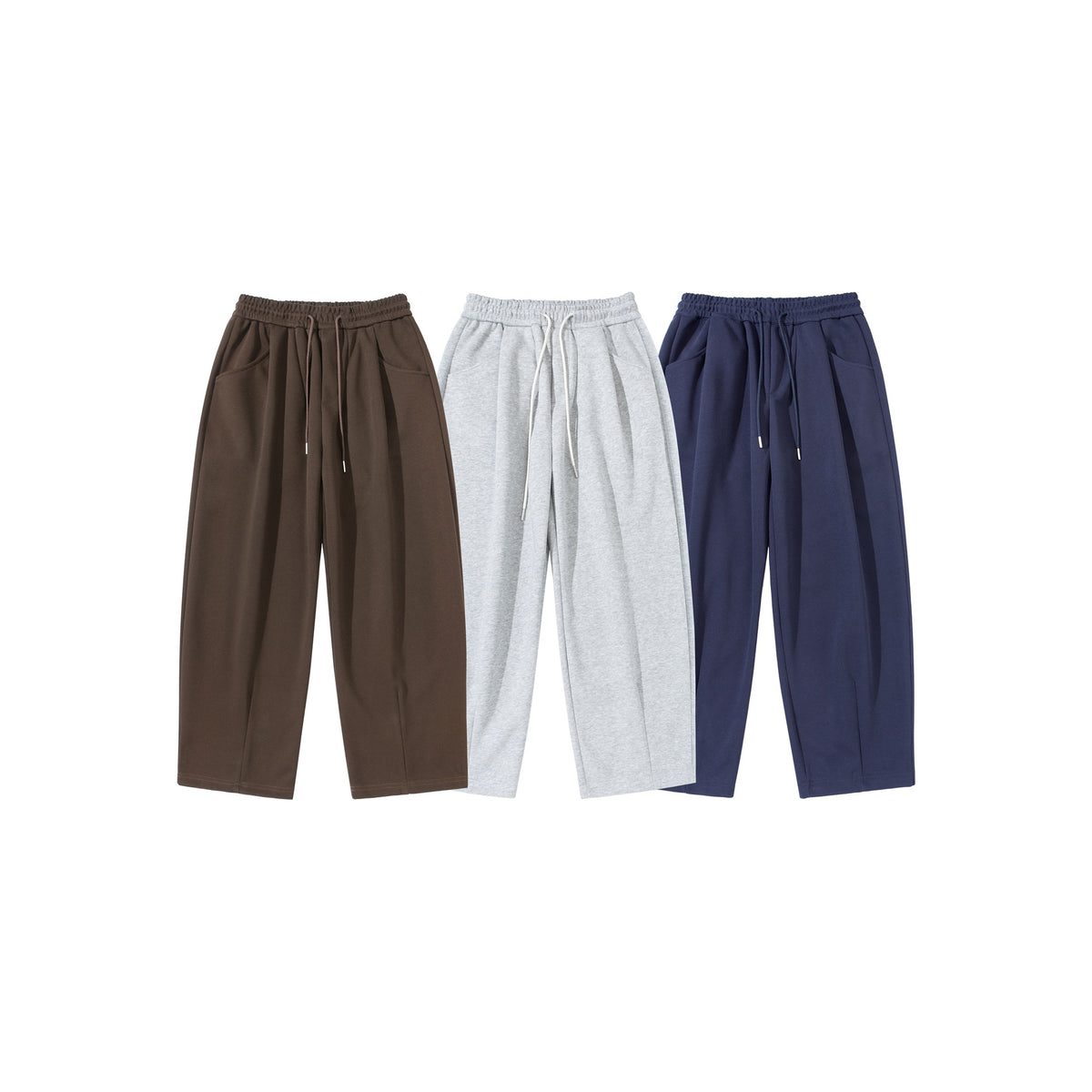 Women Lightweight Culotte Sweatpants with High Elastic Waistband and Drawstring EVA-US