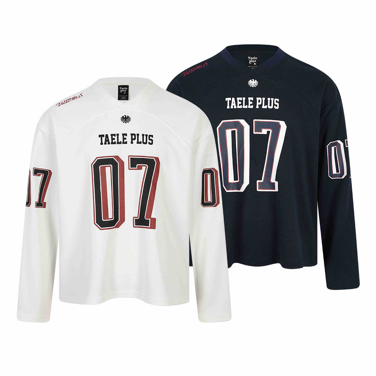Unisex Sporty Oversized Hockey Jersey with Mesh Structure, Number Print and V-Notch Collar EVA-US