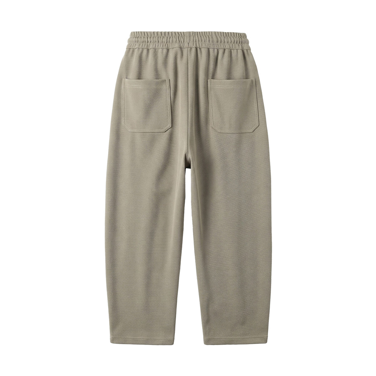 Women's Cropped Jogging Pants in Relaxed Fit with Drawstring and Decorative Seams EVA-US