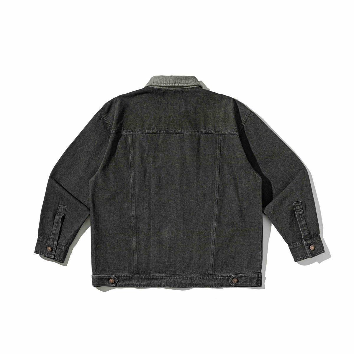 Men's Denim Workwear Blouson Jacket with Full Zip and Zip Chest Pocket EVA-US