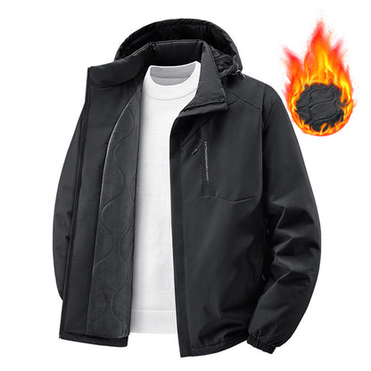 Women's insulated thermal winter jacket with hood and soft fleece lining EVA-US