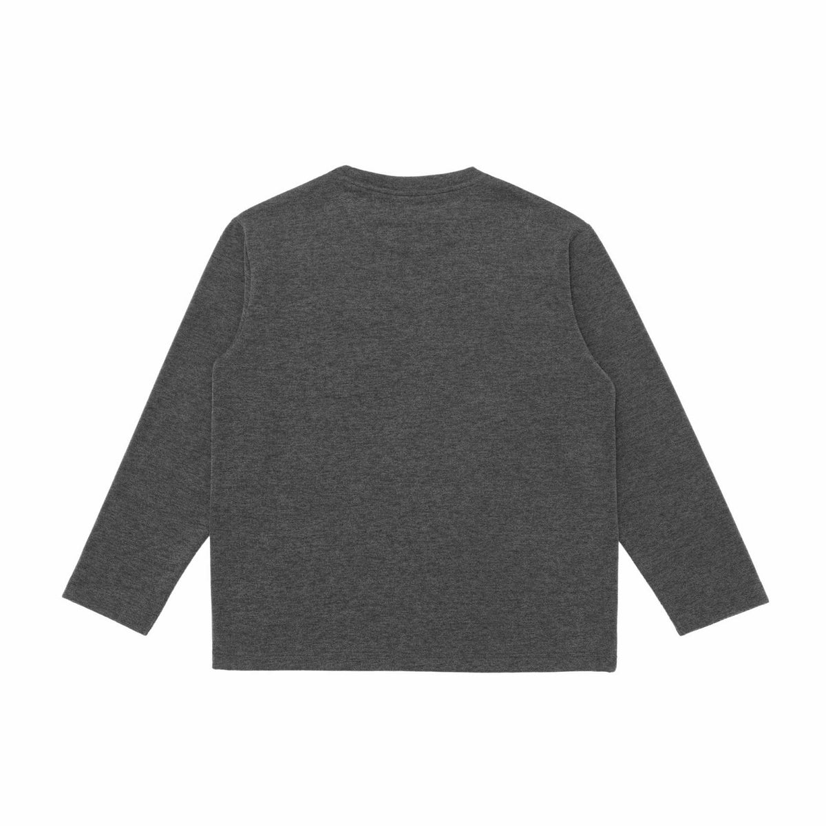 Unisex Oversize-Longsleeve Shirt with Round Neck and Decorative Chest Piping EVA-US