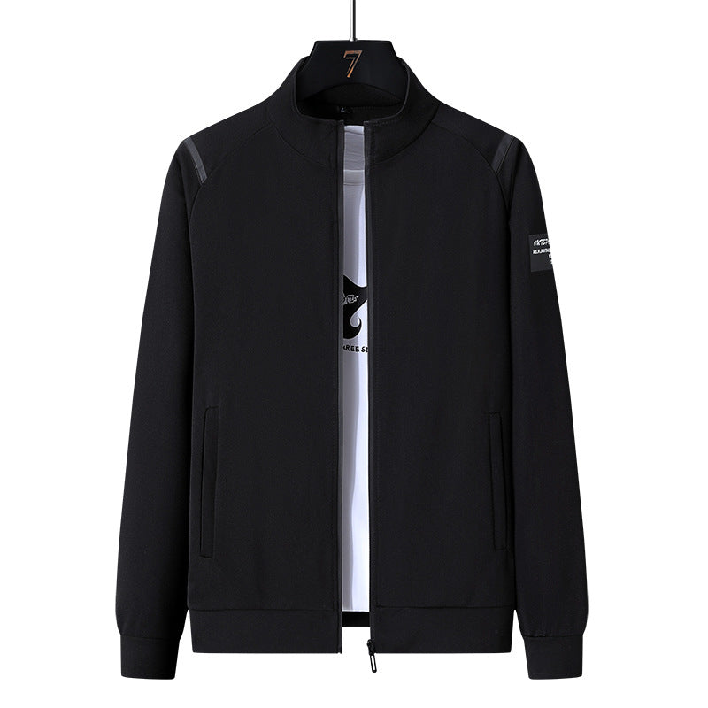 Men's sporty tracksuit set with zip jacket, round neck sweatshirt and slim fit jogging pants EVA-US