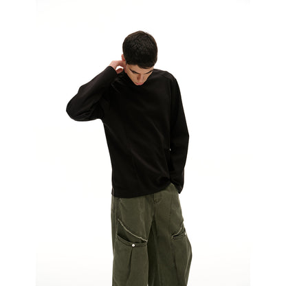 Unisex Oversize Sweatshirt with raglan sleeves and minimalist dividing seams EVA-US