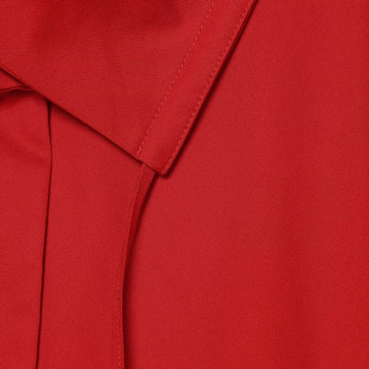 Women's Cropped Trench Coat with Waist Tie Belt and Boxy Silhouette EVA-US