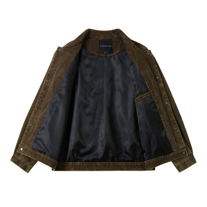 Men's cord workwear blouson with flap pockets and boxy fit EVA-US